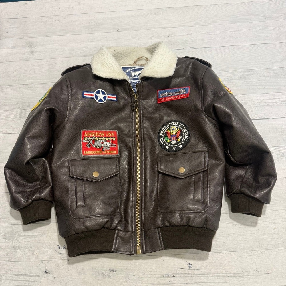Up and Away Children's Medium-Weight A-2 Bomber Jacket kids size 7